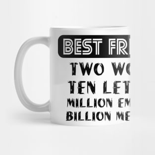 Best friends design Mug